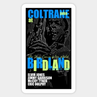 Coltrane at the Birdland Sticker